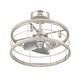 preview thumbnail 2 of 12, Hunter 22 inch Bridgette Fandelier Ceiling Fan w/ Light, Remote - Modern, Industrial, Farmhouse - Small Spaces