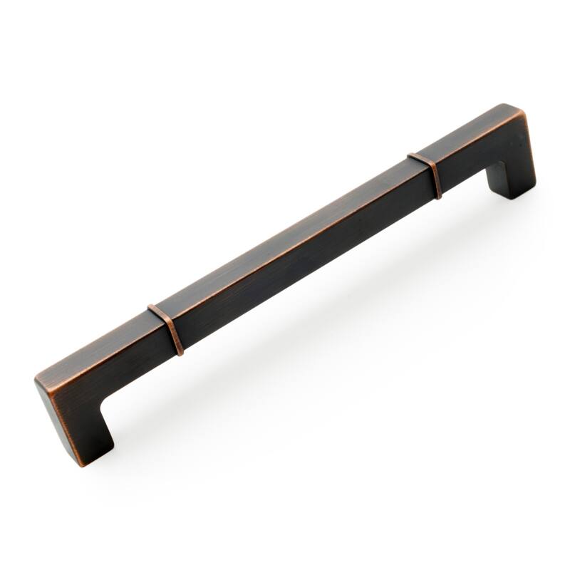 RK International Newbury 8 Inch Center to Center Handle Cabinet Pull - Valencia Bronze