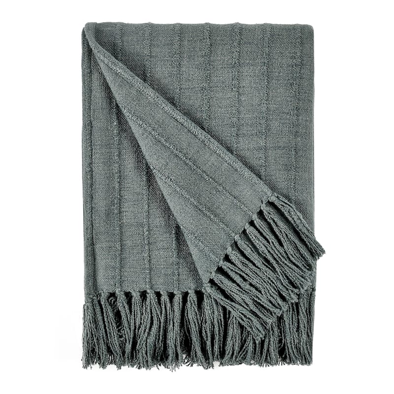Hendri 50"x70" Throw Blanket, by Kosas Home