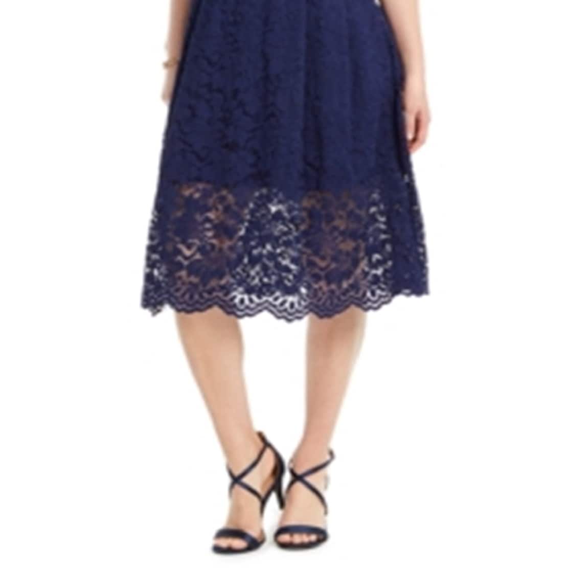 Vince Camuto Women's Lace Midi Dress Blue Size 2 - Bed Bath & Beyond - 40581890 Vince Camuto Women's Lace Midi Dress Blue Size 2 - Bed Bath & Beyond - 40581890