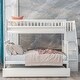 preview thumbnail 14 of 24, Twin over Full Bunk Bed with Trundle, Staircase, and Storage Shelves, Grey