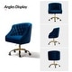 preview thumbnail 102 of 109, Modern Velvet Tufted Office Chair with Gold Metal Base by HULALA HOME
