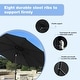 preview thumbnail 24 of 51, Homall 9 FT Patio Umbrella Outdoor Table Market Umbrella with Easy Push Button Tilt for Garden Deck Backyard and Pool Black