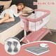 preview thumbnail 17 of 16, Height Adjustable Bedside Sleeper with Storage Bag and Soft Mattress for Baby - 24.5" x 40" x 29.5"-34.5"