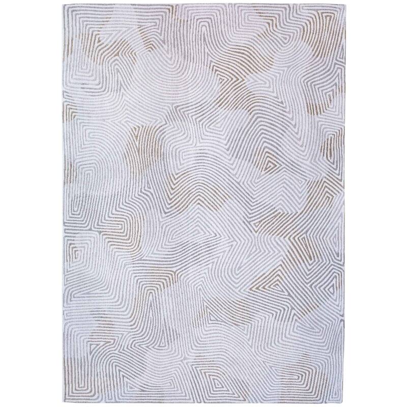 Komub Abstract Modern Non Skid Woven Area Rug By HomeRoots