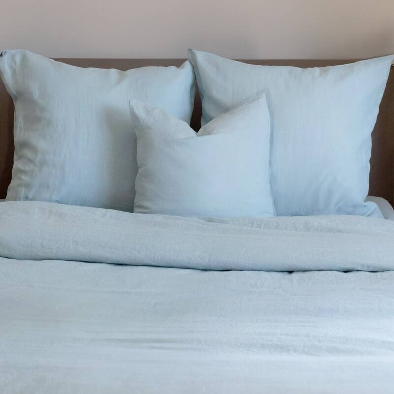 100% French Linen Throw Pillow Sham by BOKSER HOME