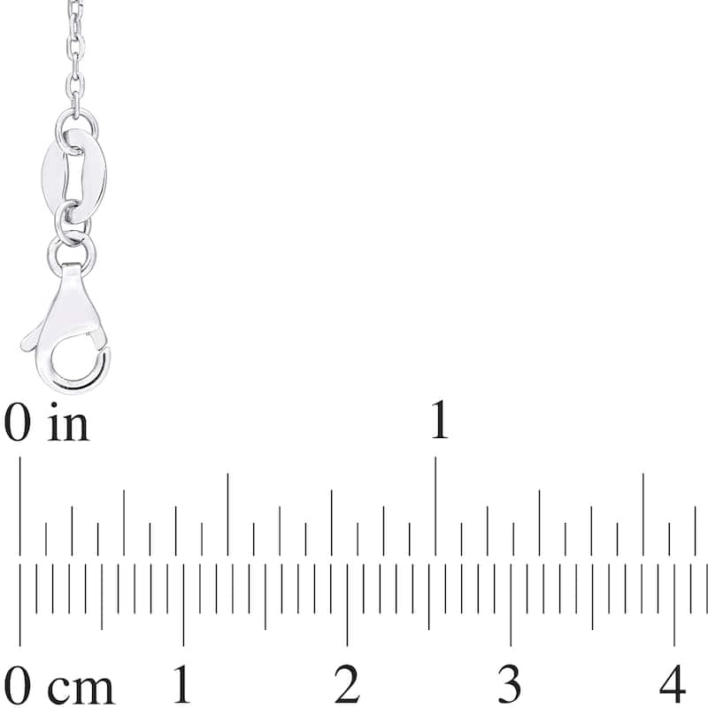 Miadora 1 1/5ct TGW Fancy Amethyst Bead Necklace in Sterling Silver-17+2 in.