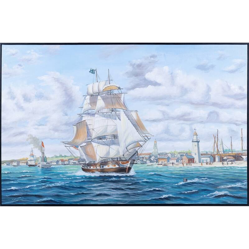Whaler 'Lexington' Leaving Nantucket - Canvas Painting