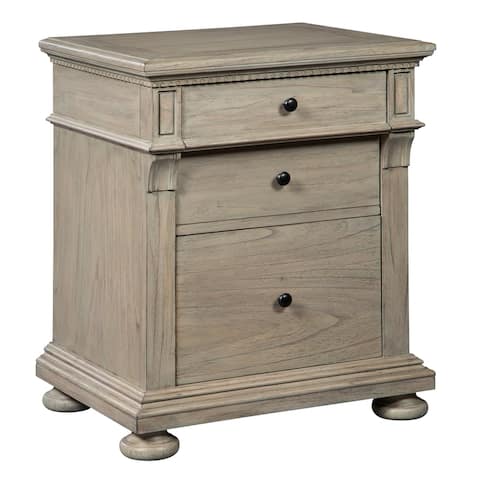 Hekman Executive Desk File Cabinet in Driftwood