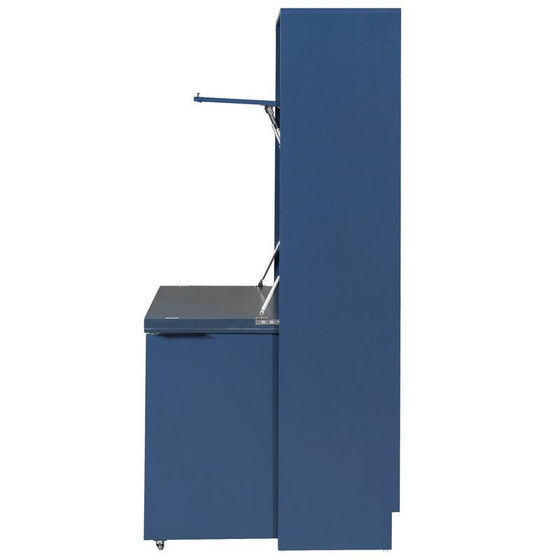 69"Tall Kitchen Pantry with Hutch, Multifunctional Storage Cabinet with Adjustable Shelf and Power Outlet