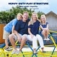 preview thumbnail 4 of 7, Jungle Gym 10ft Climbing Dome with Swing, Outdoor Playset with Monkey Bars for Kids Supports 800LBS Backyard Climbing Toys