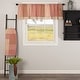 preview thumbnail 12 of 14, Sawyer Mill Patchwork Valance 19x72 - Country Red/Dark Tan/Dark Creme
