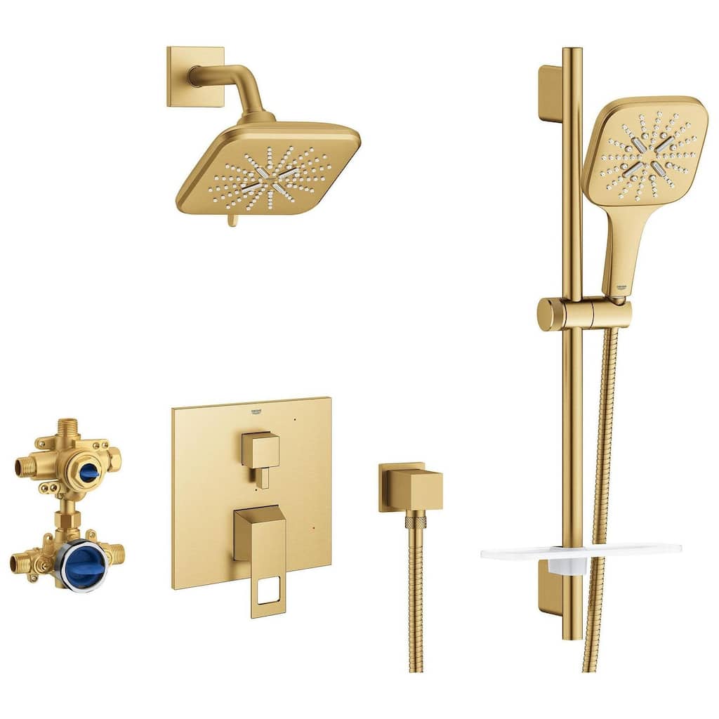 Grohe 29 433 Eurocube Pressure Balanced Shower System with Shower