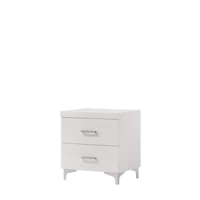 Casilda White Finish Nightstand