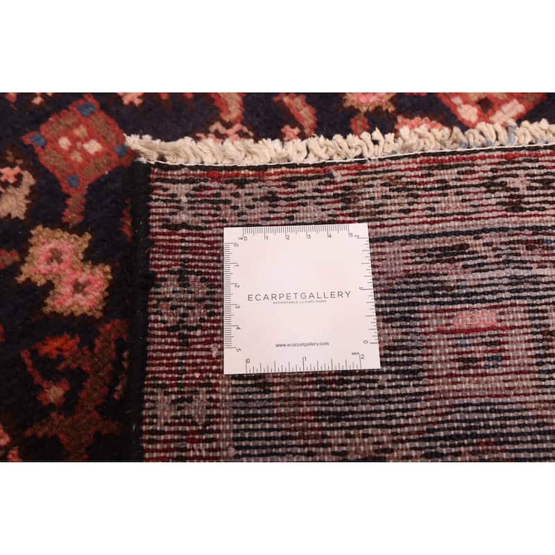 ECARPETGALLERY Hand-knotted Andelz Navy Wool Rug - 2'6 x 11'9