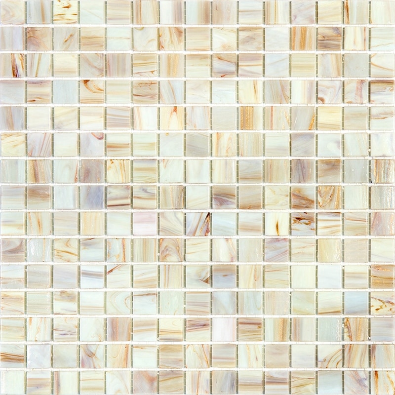 Apollo tile 12" x 12" Celestial Glossy Beige Glass Tile (20 sq ft/case) - 20 Pack