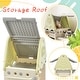 preview thumbnail 2 of 7, Kids Toy Organizer with 14 Bins,Multi-functional Nursery Organizer Kids Furniture Set Toy Cabinet Unit with HDPE Shelf,Bins