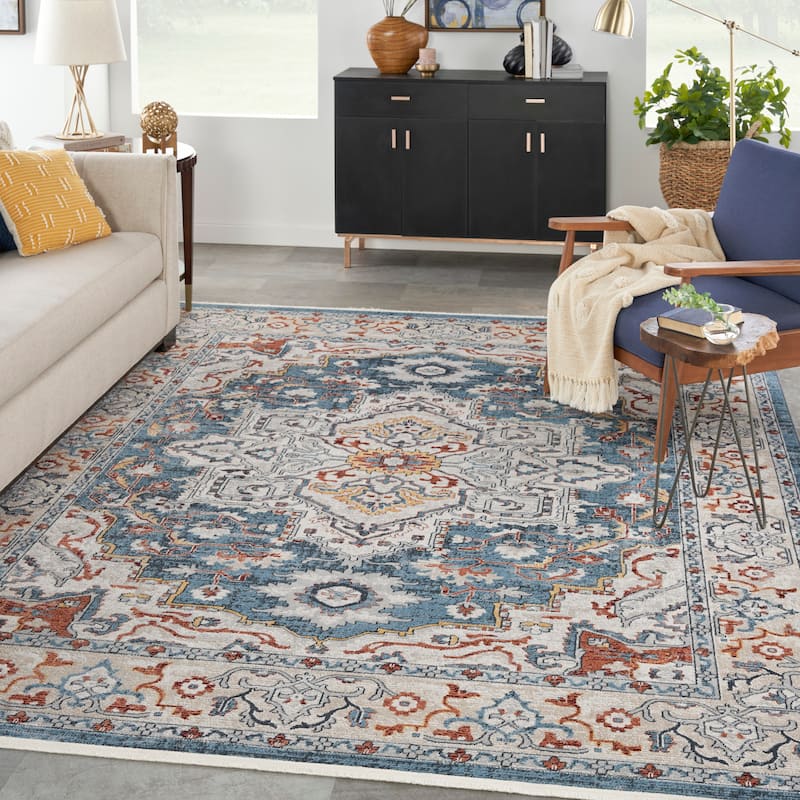 Nourison Geneva Traditional Persian Medallion Area Rug