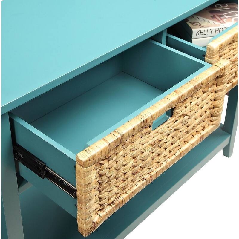 44" Console Table in Teal
