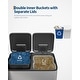 preview thumbnail 14 of 16, 21.2 Gallon Stainless Steel Double Trash Can with Lid for Kitchen, Large Dual Trash and Recycle Bin Combo, Step-On