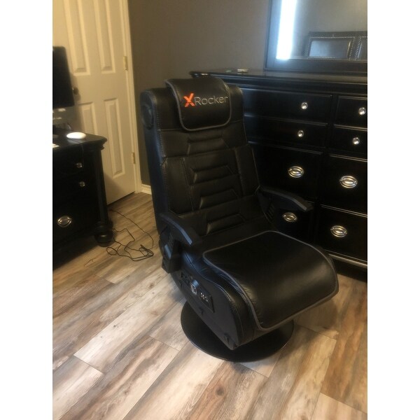 X Rocker Pro Series Pedestal 2 1 Black And Grey Gaming Chair Overstock 30296340