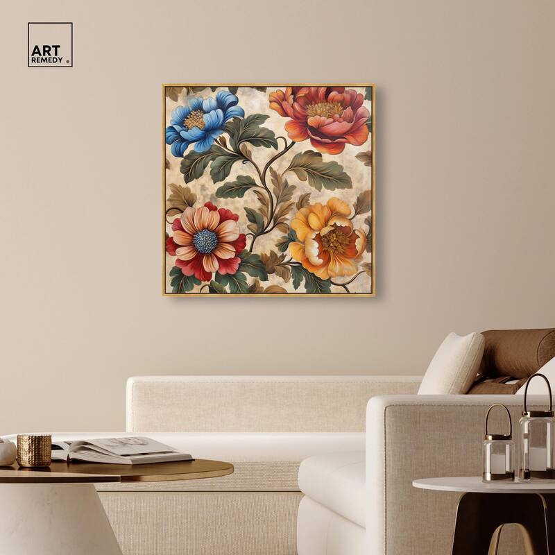Golden Gardenia III Canvas by Art Remedy