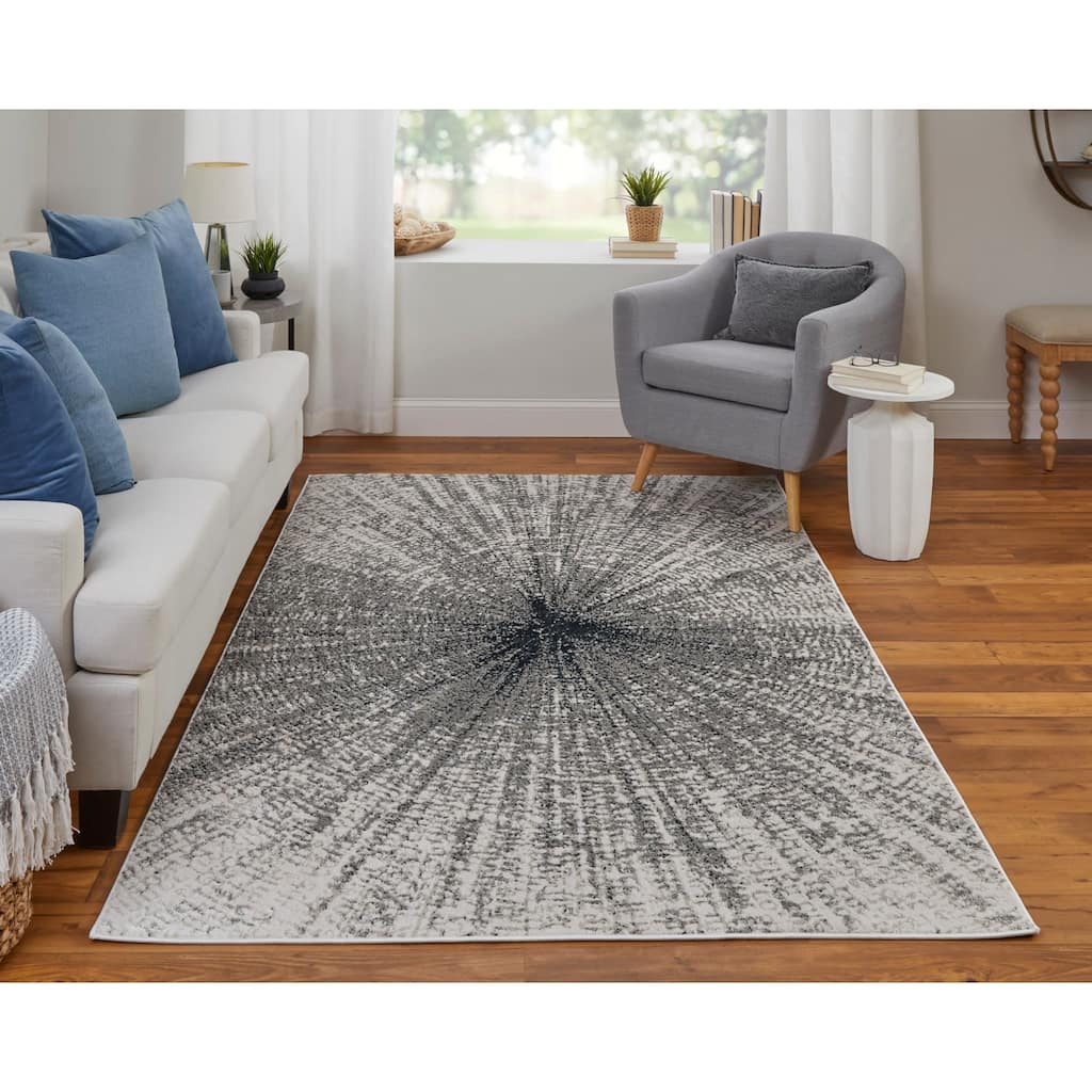 Grand Bazaar Orin Machine Made Abstract Modern Area Rug