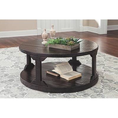 Rogness Casual Rustic Brown Coffee Table