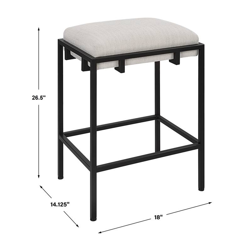 Uttermost Paradox Counter Stool - 18"W x 26.5"H x 14.13"D