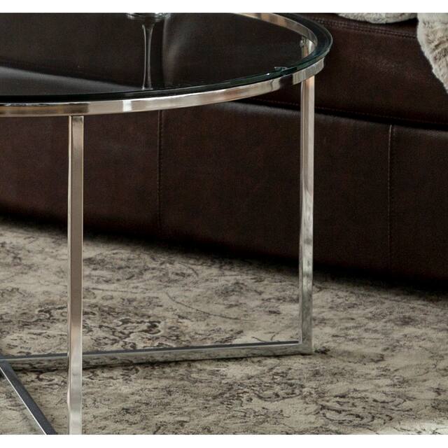 Silver Orchid Helbling Round Coffee Table On Sale Overstock 20616482