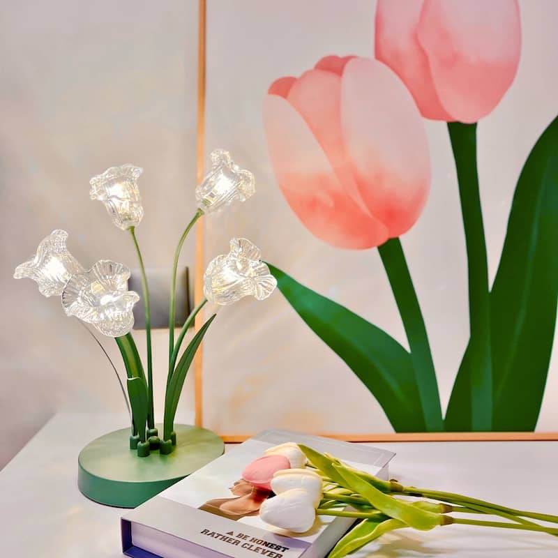 Bell Orchid Flower Table Lamp
