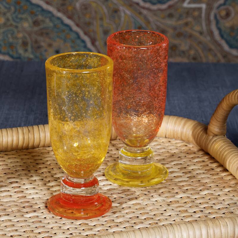 Antibes 4-Piece Set Mimosa / Bellini Glasses