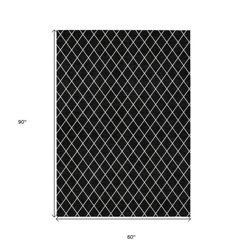 HomeRoots Geometric Transitional Rectangle Outdoor Rug
