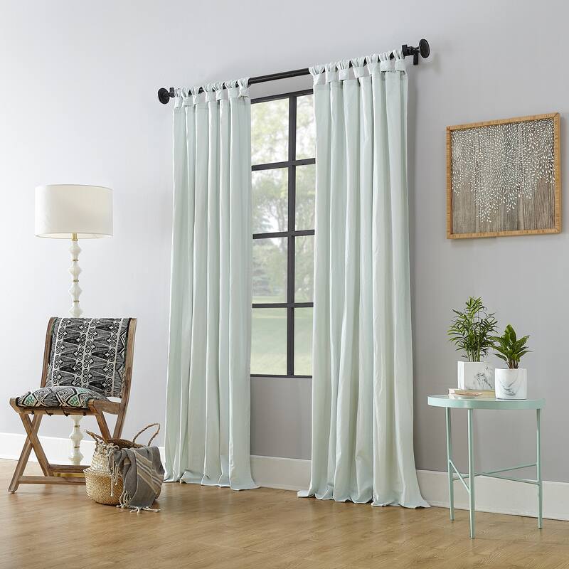 Archaeo Washed Cotton Twist Tab Curtain, Single Panel