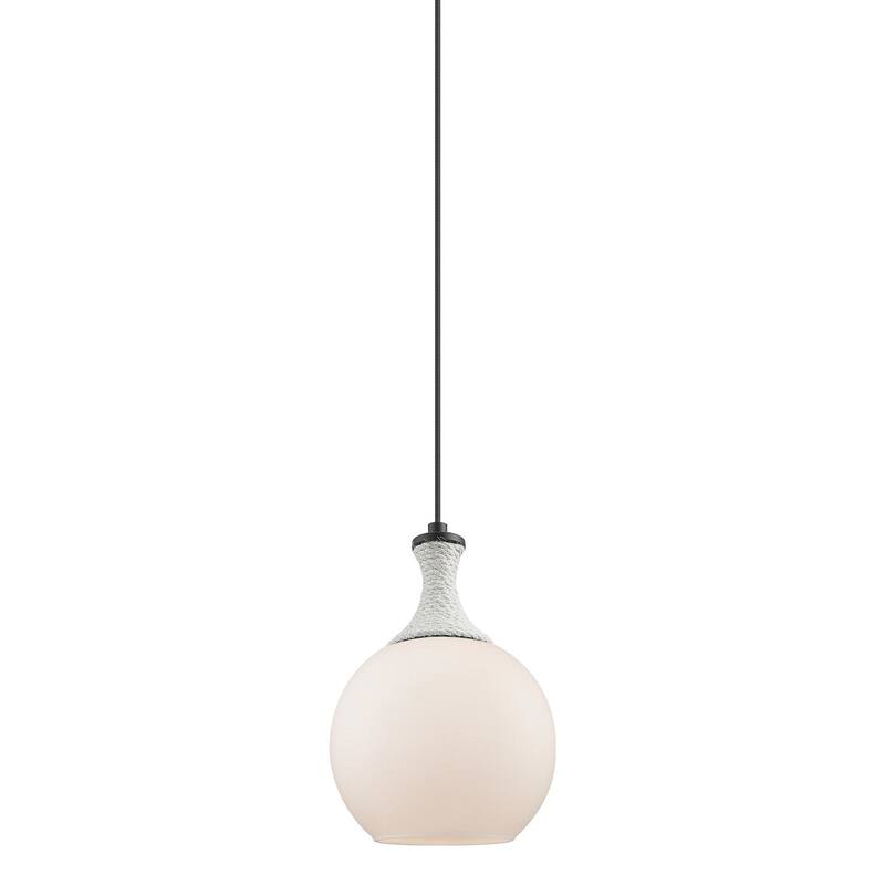 Innovations Lighting 415-1PR-12-8 Astor Pendant Astor 8" Wide Mini - Matte Black / Matte White