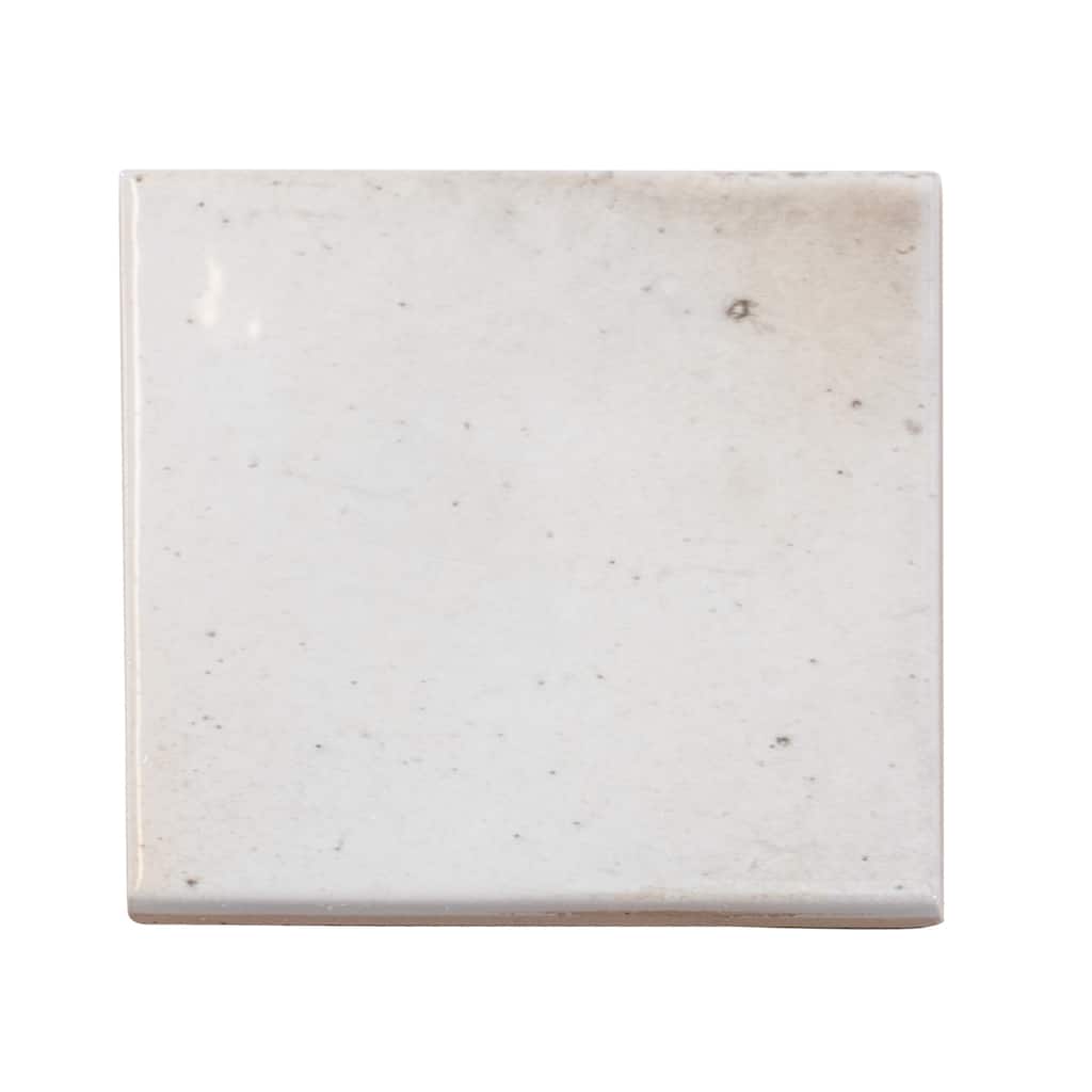 Apollo tile 4" x 4" Antiek Glossy White Ceramic Tile (6.46 sq ft/case) - 60 Pack