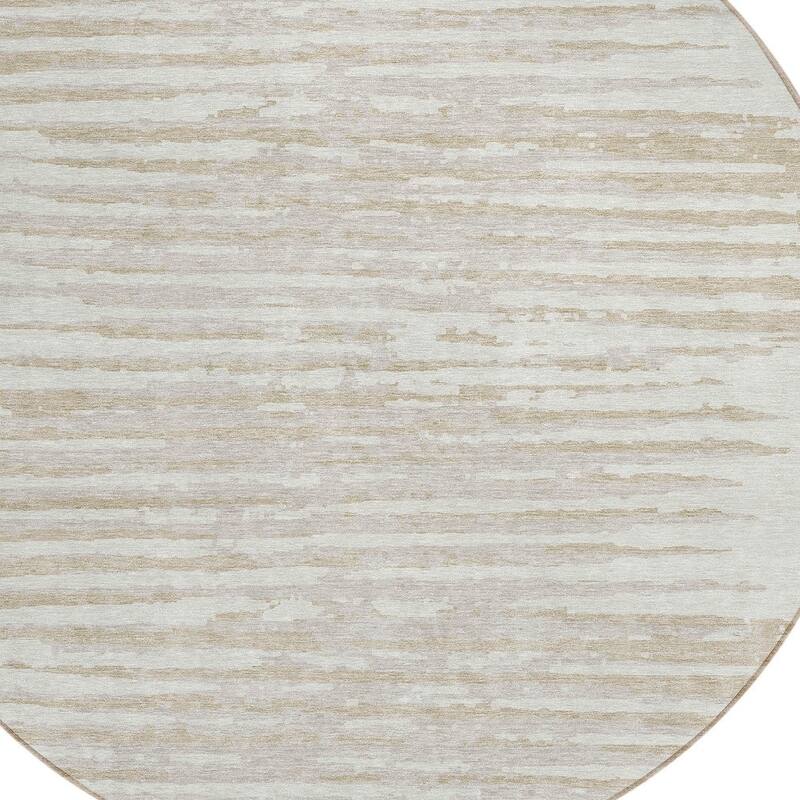 HomeRoots Striped Transitional Rectangle Outdoor Rug