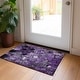 preview thumbnail 33 of 135, Machine Washable Indoor/ Outdoor Modern Floral Chantille Rug