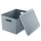 preview thumbnail 12 of 27, Superio Ribbed Storage Bin with Matching Lid - 15"W x 9"H x 11.5"D