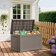 preview thumbnail 6 of 13, 230 Gal. Resin Lockable Patio Outdoor Storage Deck Box for Furniture - 57.9"L x 32.2"W x 33.7"H