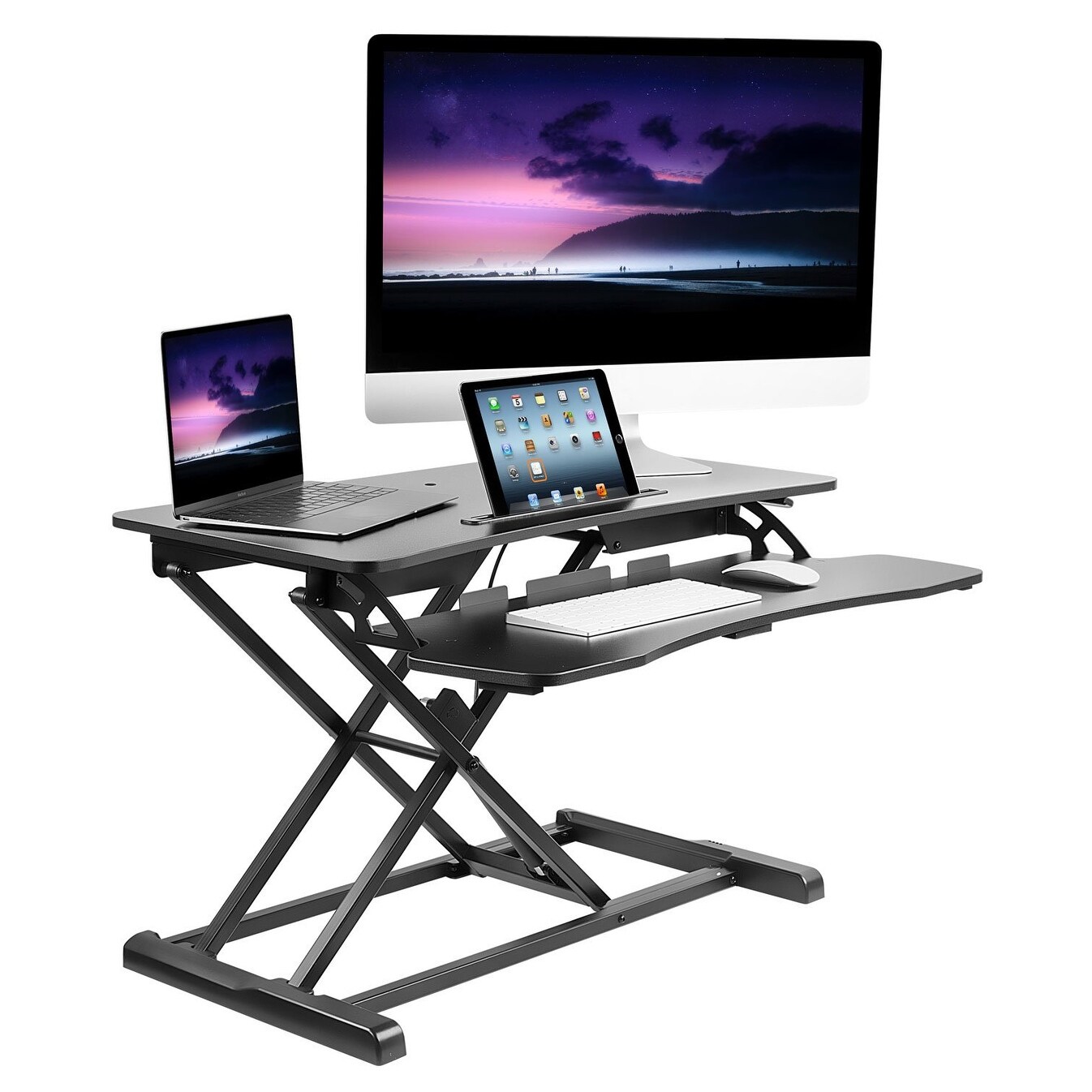Shop Mount It Adjustable Standing Desk Converter With Keyboard