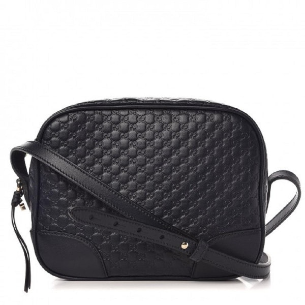 Shop Gucci Womens Midnight Blue Navy Microguccissima GG Soft Leather Crossbody Handbag 449413 ...
