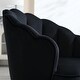 preview thumbnail 17 of 34, Mid Century Velvet 360° Swivel Sofa Chair w/Wide Upholstered Round Armchairs, Swivel Barrel Club Chair for Living Room, Bedroom