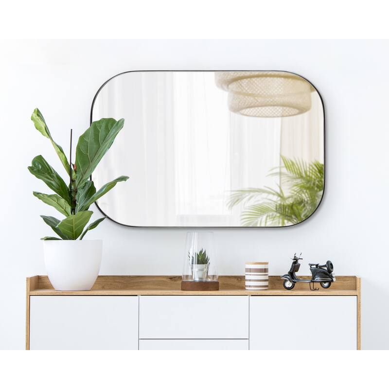 Kate and Laurel Rollo Decorative Framed Wall Mirror
