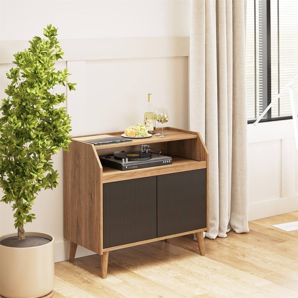 The Novogratz Magnolia Record Stand