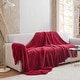 preview thumbnail 3 of 27, Cozy Potato® Crazy Messy Plush Throw Blanket Sun-Dried Tomato