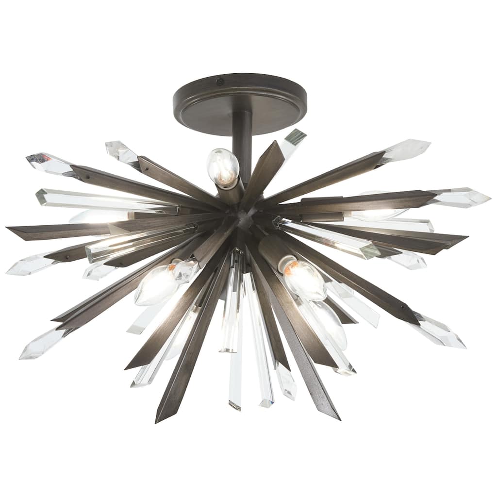 Metropolitan N1946 Elsa 8 Light 23" Wide Semi-Flush Ceiling Fixture