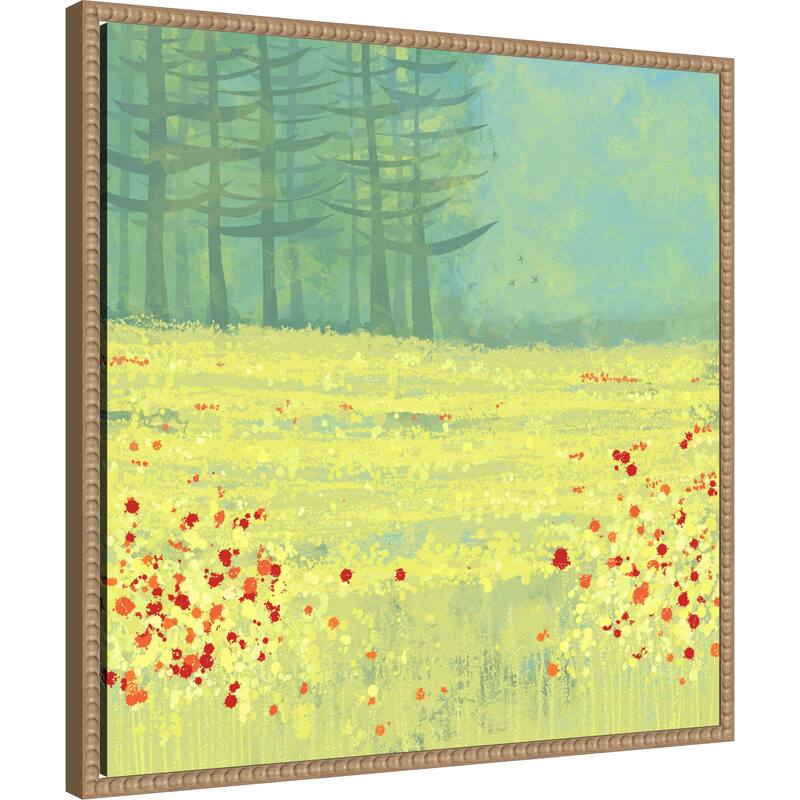 Meadow Near Perigueux France by Nic Squirrell Framed Canvas Wall Art Print