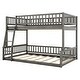 preview thumbnail 10 of 24, Full XL over Queen Wood Bunk Bed with Ladder and Guardrails