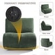 preview thumbnail 22 of 35, UIXE 33" Swivel Upholstered Aceent Chair Comfy Slipper Chair